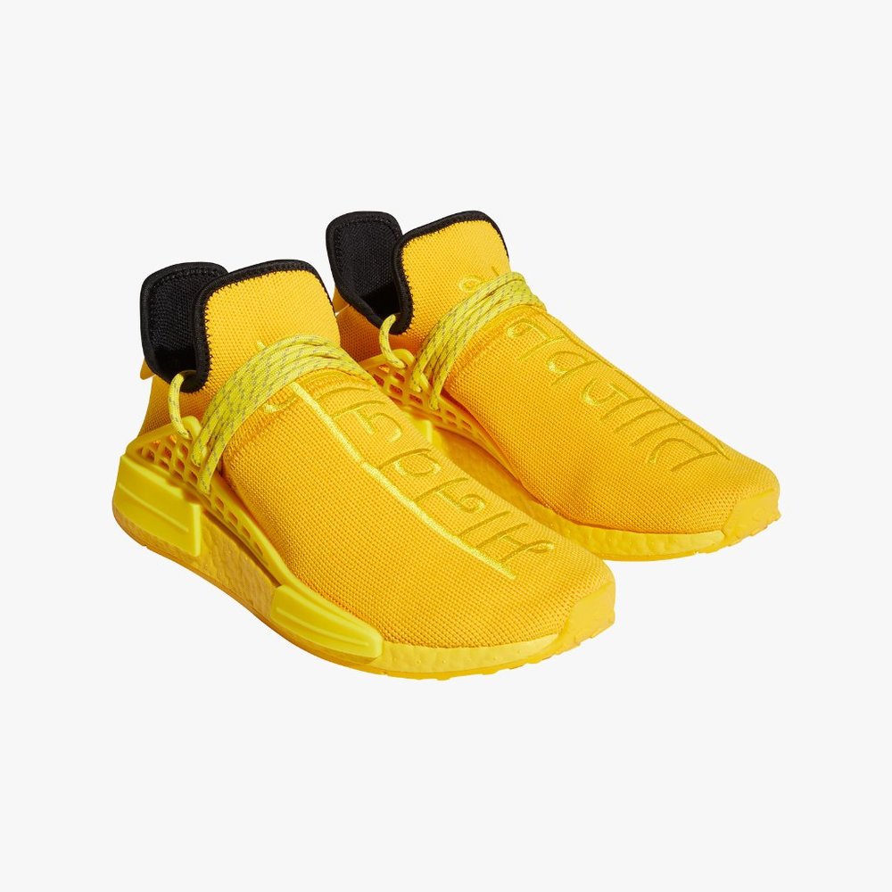 Adidas Originals Men's Pharrell Human Race Yellow Sneakers GY0091